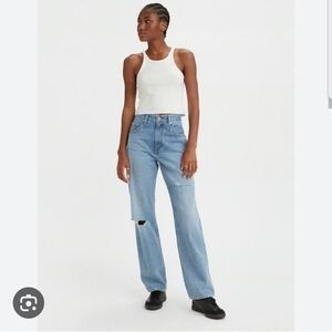 Levi's SilverTab '94 Baggy A35180005 Light Wash Distressed Jeans NWT